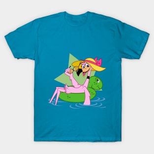 relaxing flamingo T-Shirt